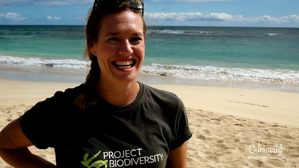 Shannon Shuterland Tortues Marines Le sourire de Shannon lors du tournage de « Tortues Marines »