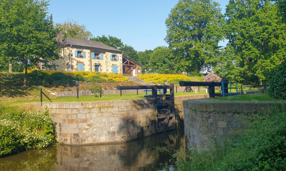 Les onze écluses d’Hédé-Bazouges sur le Canal d’Ille-et-Rance